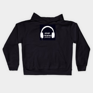 Pixel Related Podcast Logo Kids Hoodie